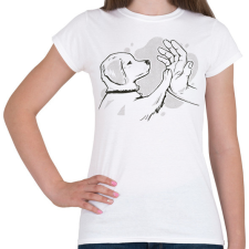 PRINTFASHION Kutya gazdi - Női póló - Fehér női póló