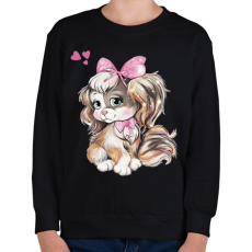 PRINTFASHION kutya - Gyerek pulóver - Fekete