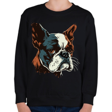 PRINTFASHION kutya - Gyerek pulóver - Fekete gyerek pulóver, kardigán