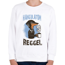 PRINTFASHION Kutya - hangulatom reggel_ - Gyerek pulóver - Fehér gyerek pulóver, kardigán