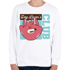 PRINTFASHION Kutya kedvelők klubja - Gyerek pulóver - Fehér gyerek pulóver, kardigán