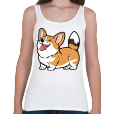 PRINTFASHION Kutya  - Női atléta - Fehér női trikó