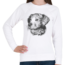 PRINTFASHION Kutya  - Női pulóver - Fehér