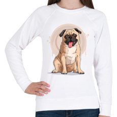 PRINTFASHION kutya - Női pulóver - Fehér