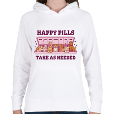 PRINTFASHION Kutya pirulák - Női kapucnis pulóver - Fehér