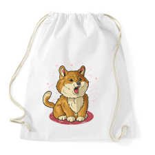 PRINTFASHION kutya - Sportzsák, Tornazsák - Fehér tornazsák