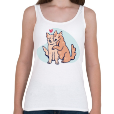 PRINTFASHION Kutya szerelem - Női atléta - Fehér