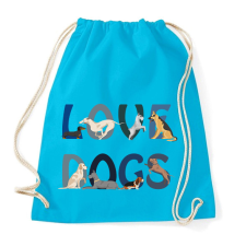 PRINTFASHION Kutya szeretet - Sportzsák, Tornazsák - Surf blue tornazsák