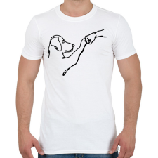 PRINTFASHION kutyabarát fehér - Férfi póló - Fehér férfi póló