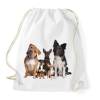 PRINTFASHION Kutyák - Sportzsák, Tornazsák - Fehér