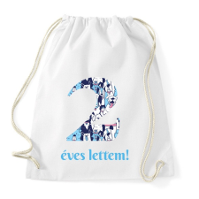 PRINTFASHION Kutyás minta - Számmal - Sportzsák, Tornazsák - Fehér tornazsák
