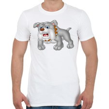 PRINTFASHION Kutyás póló - Férfi póló - Fehér férfi póló