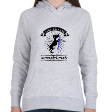 PRINTFASHION Kutyasétáltató - Női kapucnis pulóver - Sport szürke női pulóver, kardigán