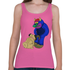 PRINTFASHION Kutyus az ördöggel  - Női atléta - Rózsaszín