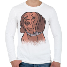 PRINTFASHION Kutyus - Férfi hosszú ujjú póló - Fehér férfi póló