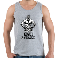 PRINTFASHION Küzdj a végsőkig - Férfi atléta - Sport szürke