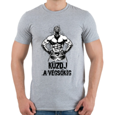 PRINTFASHION Küzdj a végsőkig - Férfi póló - Sport szürke