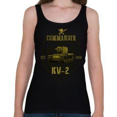 PRINTFASHION KV2 - Női atléta - Fekete