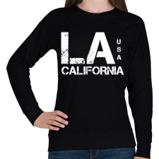 PRINTFASHION LA CALIFORNIA - Női pulóver - Fekete női pulóver, kardigán