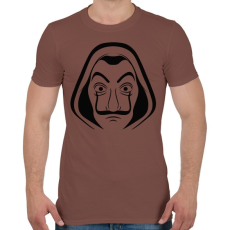 PRINTFASHION La casa de papel - A nagy pénzrablás - Férfi póló - Mogyoróbarna