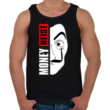 PRINTFASHION La Casa de Papel - A nagy pénzrablás - Money Heist - Férfi atléta - Fekete atléta, trikó