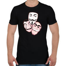 PRINTFASHION La casa de papel és barátai - Férfi póló - Fekete férfi póló