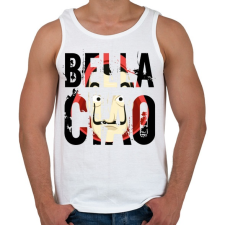 PRINTFASHION LA CASA DE PAPEL - Férfi atléta - Fehér atléta, trikó