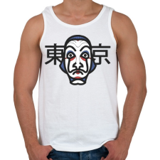 PRINTFASHION La casa de papel Japan style - Férfi atléta - Fehér atléta, trikó