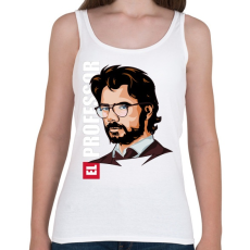 PRINTFASHION La casa de papel N6 - Női atléta - Fehér
