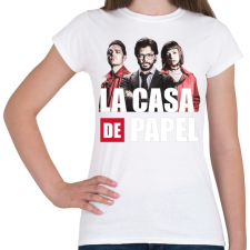 PRINTFASHION La casa de papel N7 - Női póló - Fehér női póló