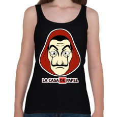 PRINTFASHION LA CASA DE PAPEL - Női atléta - Fekete