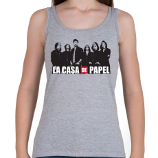 PRINTFASHION La casa de papel poster style - A nagy pénzrablás - Női atléta - Sport szürke