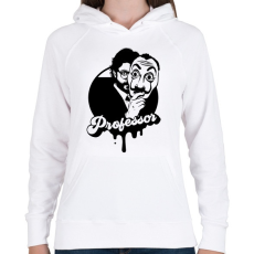 PRINTFASHION La Casa de papel - professor - art - Női kapucnis pulóver - Fehér