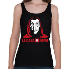 PRINTFASHION La casa de papel RL - Női atléta - Fekete női trikó