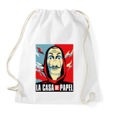 PRINTFASHION La Casa de papel - színes - Sportzsák, Tornazsák - Fehér tornazsák