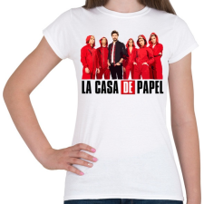 PRINTFASHION La casa de papel team - Női póló - Fehér női póló