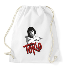 PRINTFASHION La casa de papel - Tokio - Sportzsák, Tornazsák - Fehér tornazsák