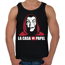 PRINTFASHION La casa de papel WL - Férfi atléta - Fekete atléta, trikó