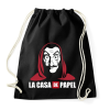 PRINTFASHION La casa de papel WL - Sportzsák, Tornazsák - Fekete