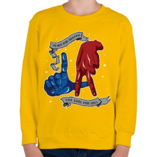 PRINTFASHION LA örök... - Gyerek pulóver - Sárga gyerek pulóver, kardigán