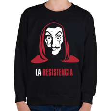 PRINTFASHION La Resistencia - Gyerek pulóver - Fekete