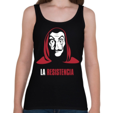 PRINTFASHION La Resistencia - Női atléta - Fekete női trikó