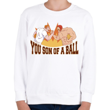 PRINTFASHION Labdajátékos - Gyerek pulóver - Fehér gyerek pulóver, kardigán