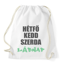 PRINTFASHION Lábnap - Sportzsák, Tornazsák - Fehér tornazsák