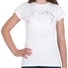 PRINTFASHION Labrador fej - Női póló - Fehér