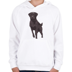 PRINTFASHION Labrador - Gyerek kapucnis pulóver - Fehér