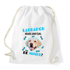 PRINTFASHION Labrador nélkül lehet élni, de minek? - Sportzsák, Tornazsák - Fehér tornazsák
