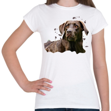 PRINTFASHION labrador - Női póló - Fehér