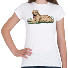 PRINTFASHION Labrador - Női póló - Fehér női póló