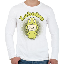 PRINTFASHION labubu - Férfi hosszú ujjú póló - Fehér férfi póló